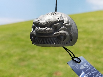 静かな音の【鬼瓦風鈴】　H104-028