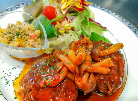 碧南DELIシリーズ お肉惣菜 無添加 デミグラスハンバーグ 約800g(200g×4個) スパイス 無添加 惣菜 肉 おかず 洋食 デミグラス キノコソテー きのこ しめじ　H080-036