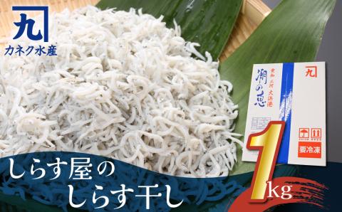 【12月18日受付分まで年内発送】しらす屋のしらす干し　１ｋｇ（ご家庭用）　H006-073