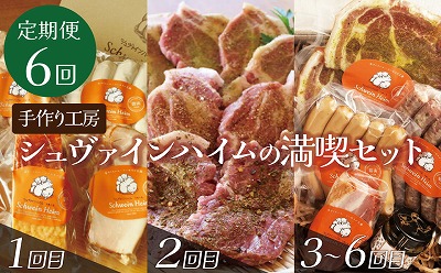 【定期便6回お届け】手作りハム工房シュヴァインハイムの満喫セット H003-039