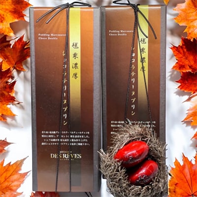 デ・レーヴの毬栗ショコラテリーヌプリン【配送不可地域：離島】