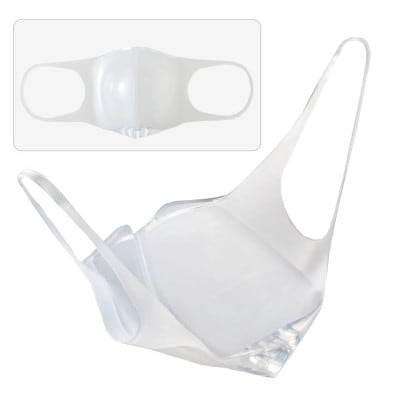 透明シリコンマスク【SHOW ME】クリアタイプ NEO (Lサイズ)曇り止め付