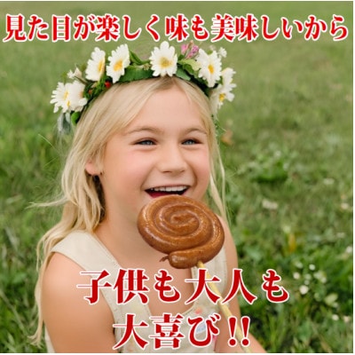 花咲く美味しさ40本　グルグルソーセージ2種　串付きの個包装でBBQや配り物に向いてます。　安城ハム【配送不可地域：離島】