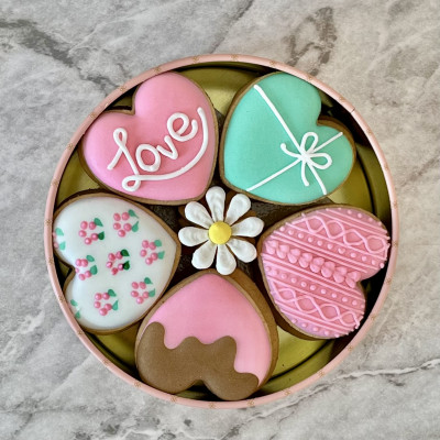 アイシングクッキー缶(ハート)