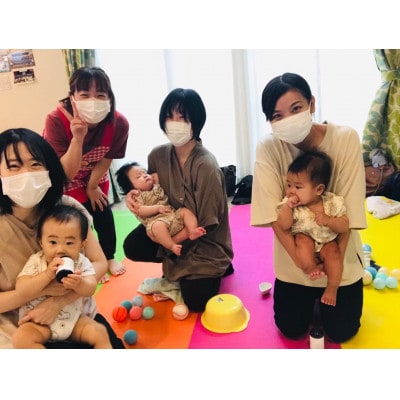 親子で体験　anjo_bebimaのベビーマッサージレッスン♪　