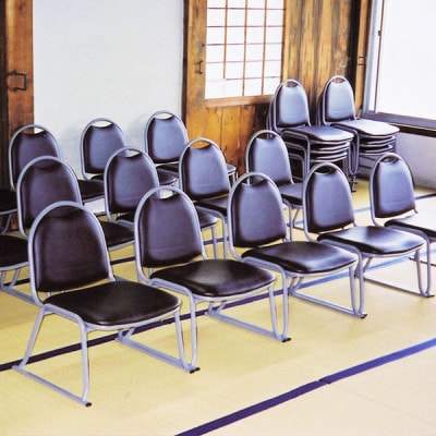 【国産】　高座椅子背付　タタミ部屋対応ベタ脚　座高さ31センチ　MZ-2L　布張ストライプ