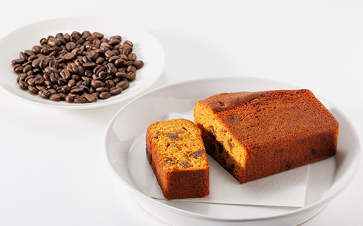 自家焙煎コーヒー豆(スペシャルティブレンド＆マンデリン)と 安城産いちじくのパウンドケーキ詰め合わせ