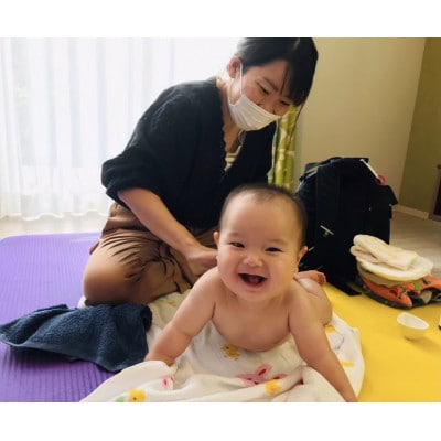 親子で体験　anjo_bebimaのベビーマッサージレッスン♪　