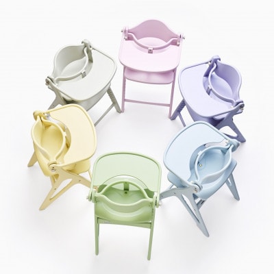 yamatoyaベビーチェア　アッフルソルベチェア　ソーダ　セーフティチェアベルト付き