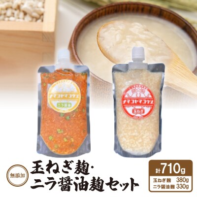 無添加　玉ねぎ麹・ニラ醤油麹セット【配送不可地域：離島】