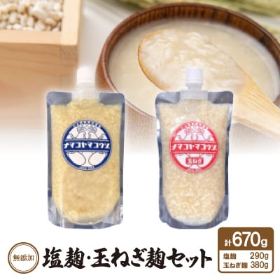 無添加　塩麹・玉ねぎ麹セット【配送不可地域：離島】