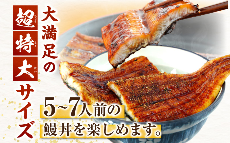 【定期便】三河産うなぎ「超特大蒲焼き3尾(合計580～600g)」×6回(隔月1回 1年間)・A192-156