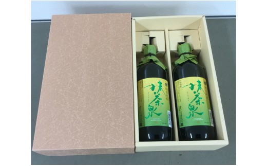 本格焼酎『抹茶泉 まっちゃせん』2本セット・A009-13 相生ユニビオ 国産 愛知県産 西尾市産 西尾抹茶 抹茶 焼酎 日本酒 酒 お酒 晩酌 ロック ソーダ割り お湯割り 米 米? 720ml瓶 度数25％