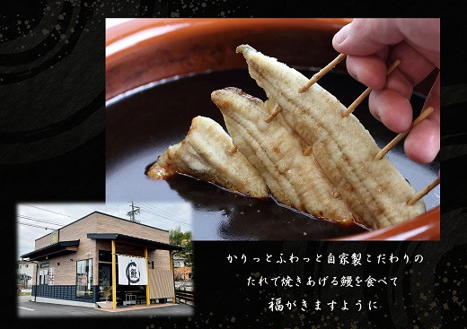 三河一色うなぎ蒲焼き2尾(中サイズ)、銀ダラ2切　肝焼き付き・F022-19