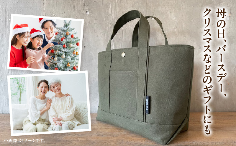 帆布トートバッグ(カーキ)・H067