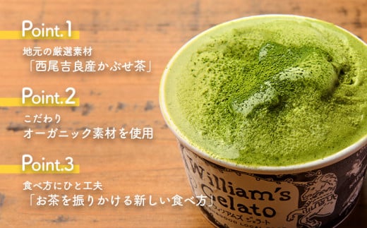 素材にこだわったかぶせ茶ジェラートとバラエティセット20個、かぶせ茶パウダー付・N058-27