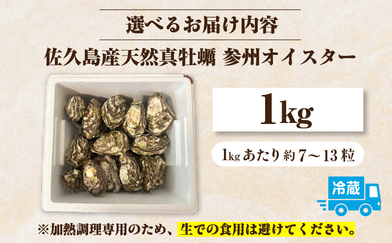 佐久島産天然真牡蠣　参州オイスター　1㎏・E029