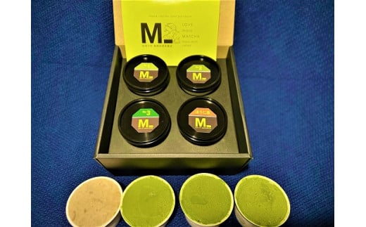 濃厚「西尾の抹茶」ジェラート3種とほうじ茶ジェラート食べ比べ・M093-16