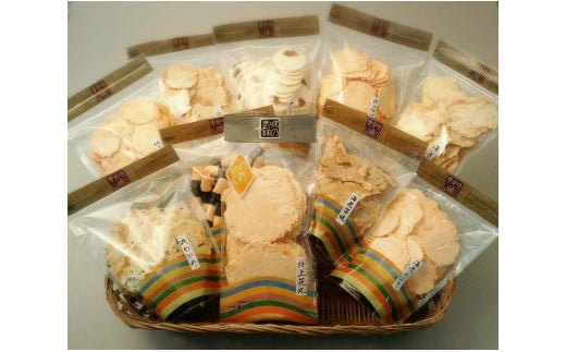 味の老舗青山　手焼海老せんべい10種セット・A034-30