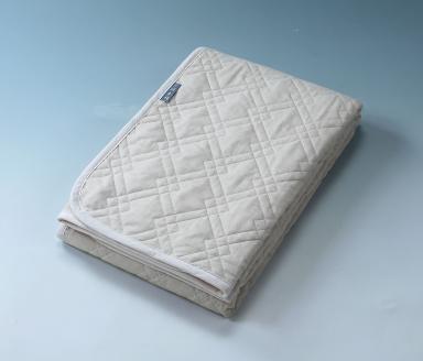【自然派志向の方にオススメ！】オーガニックい草染め綿わた敷パッド　セミダブルサイズ_【G0451】