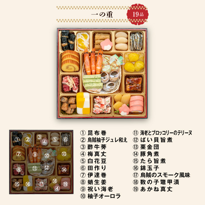 千賀屋謹製 2026年 迎春おせち料理 「おもてなし」 和風三段重 4～5人前 全57品 冷蔵_12月31日配送【G0174】 12月31日配送