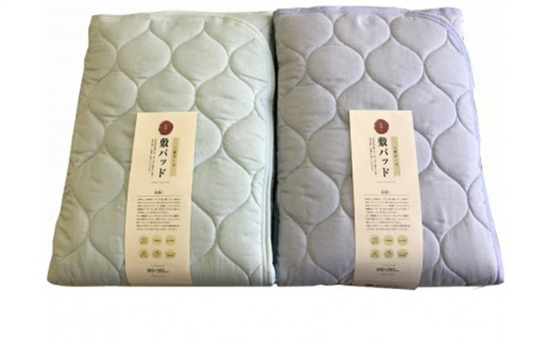 和晒し　ダブルガーゼ敷パット　セミダブルサイズ_アイボリー【G0207】 アイボリー セミダブル