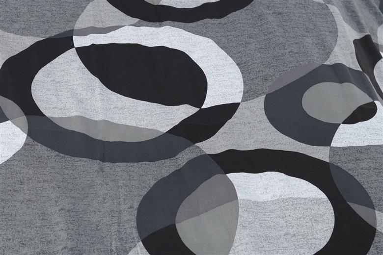 三河産　綿100％　高級130本ガーゼ掛けふとんカバー_リンググレー【G0580】 リンググレー