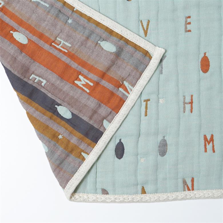 コットンとウールのいいとこ取り、大人用ふくふくガーゼケット_ミント（24251012）【G0583】 ミント（24251012）