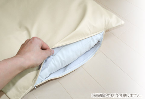 座布団カバー　合皮レザー　5枚組　55×59_アイボリー【G0587】 アイボリー