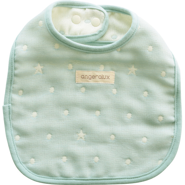 アンジェロラックス　６重ガーゼ スタイ＆ガーゼケットＳセット_袋入：ミントブルー【G0622】_1665665 袋入：ミントブルー