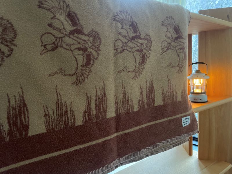 赤外線を吸収して温かくなる難燃ボアの焚火カモ柄ブランケット　Lサイズ_ブリティッシュアーミー【G0650】 ブリティッシュアーミー L