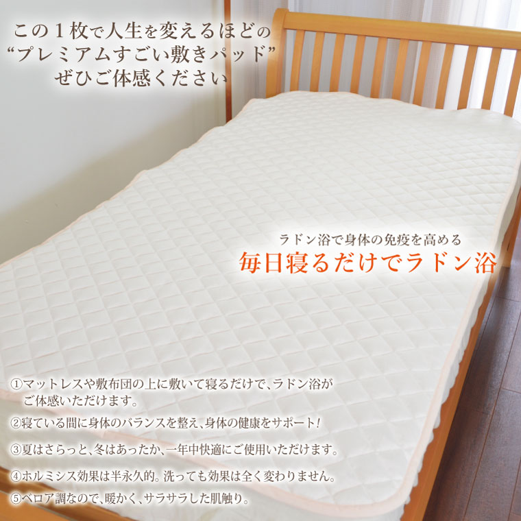 縫製の町！凄腕の蒲郡職人が本気で作った「プレミアムすごい敷きパッド」【シングル】_【G0694】