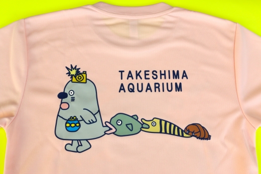 竹島水族館Tシャツ_S / ピンク【G0731】 ピンク S