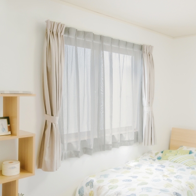  遮熱UVカットレースカーテン　SP3075　腰高窓用Ｓ_【G0750】