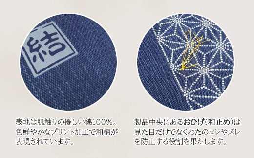 5枚組座布団 結 _紺【G0314】 紺