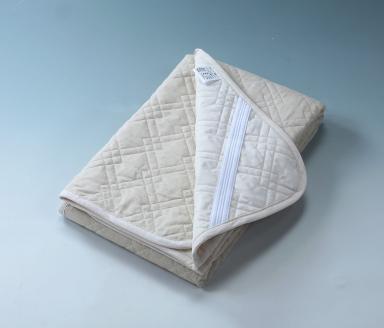 【自然派志向の方にオススメ！】オーガニックい草染め綿わた敷パッド　セミダブルサイズ_【G0451】