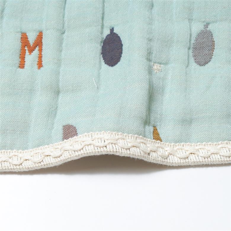 コットンとウールのいいとこ取り、大人用ふくふくガーゼケット_ミント（24251012）【G0583】 ミント（24251012）