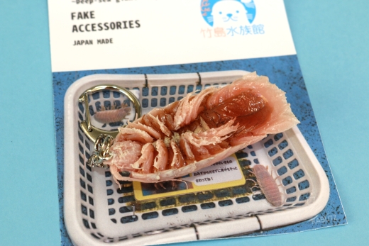 竹島水族館 オオグソクムシのリアルキーホルダー_【G0727】