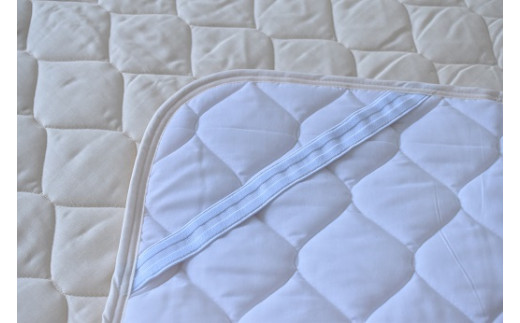 和晒し　ダブルガーゼ敷パット　シングルサイズ_ピンク【G0122】 ピンク シングル