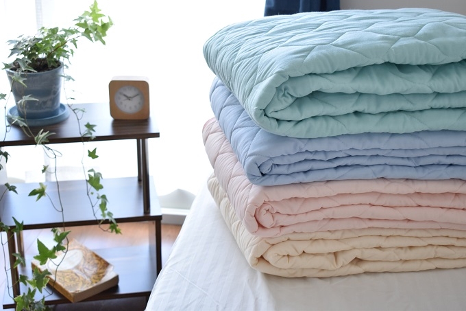 和晒し　ダブルガーゼ敷パット　ダブルサイズ_アイボリー【G0208】 アイボリー ダブル