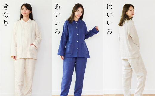 cumuco（クムコ）４重ガーゼ パジャマ レディス_M／きなり【G0434】 きなり M