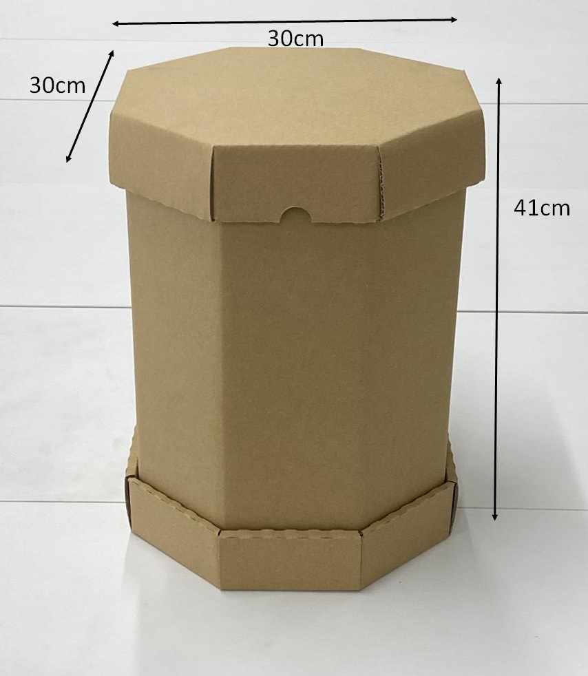 八角形ダンボールコンポスト「コンポごん」_【G0576】