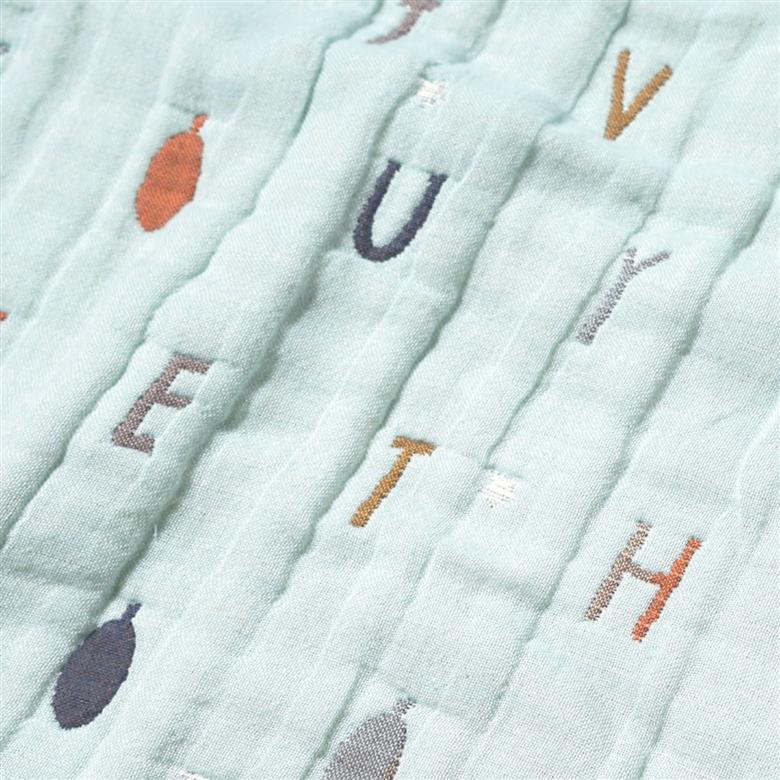 コットンとウールのいいとこ取り、大人用ふくふくガーゼケット_ミント（24251012）【G0583】 ミント（24251012）