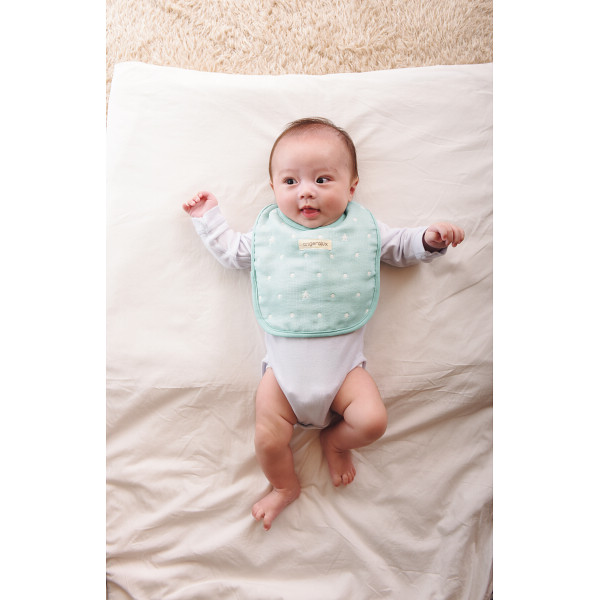 アンジェロラックス　６重ガーゼ スタイ＆ガーゼケットＳセット_袋入：ミントブルー【G0622】_1665665 袋入：ミントブルー