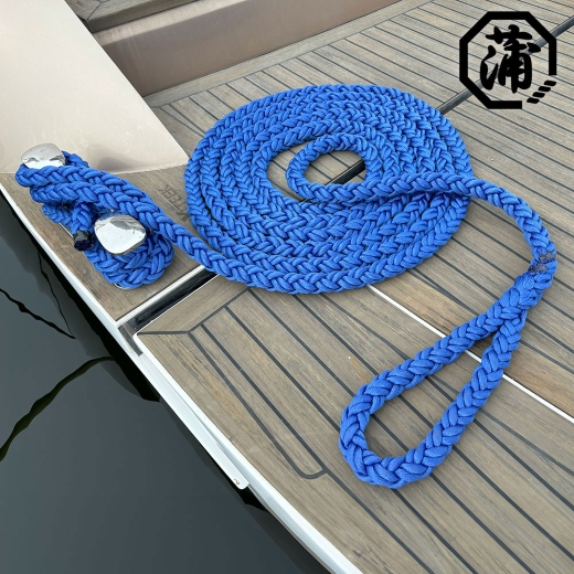 蒲印のもやいロープ 片側アイ加工 C2T-E （18ｍｍ×10ｍ）_【G0628】