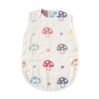 赤ちゃんの寝冷えを防ぐ ふくふくガーゼスリーパー（シャンピニオン）_【G0395】