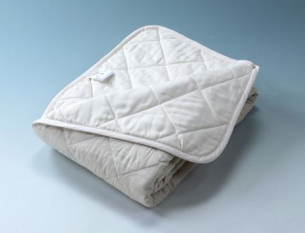 【ふんわりとやわらかな風合いが魅力】オーガニックい草染め綿わたキルトケット　シングルサイズ_【G0449】