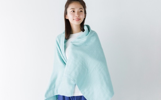 cumuco（クムコ）６重織ガーゼひざ掛け _みどり【G0287】 みどり