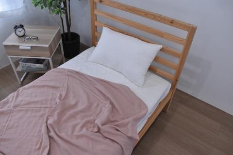 三河木綿　和晒し5重ガーゼケット　大判_ピンク【G0121】 ピンク