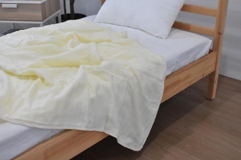 三河木綿　和晒し5重ガーゼケット　大判_イエロー【G0121】 イエロー